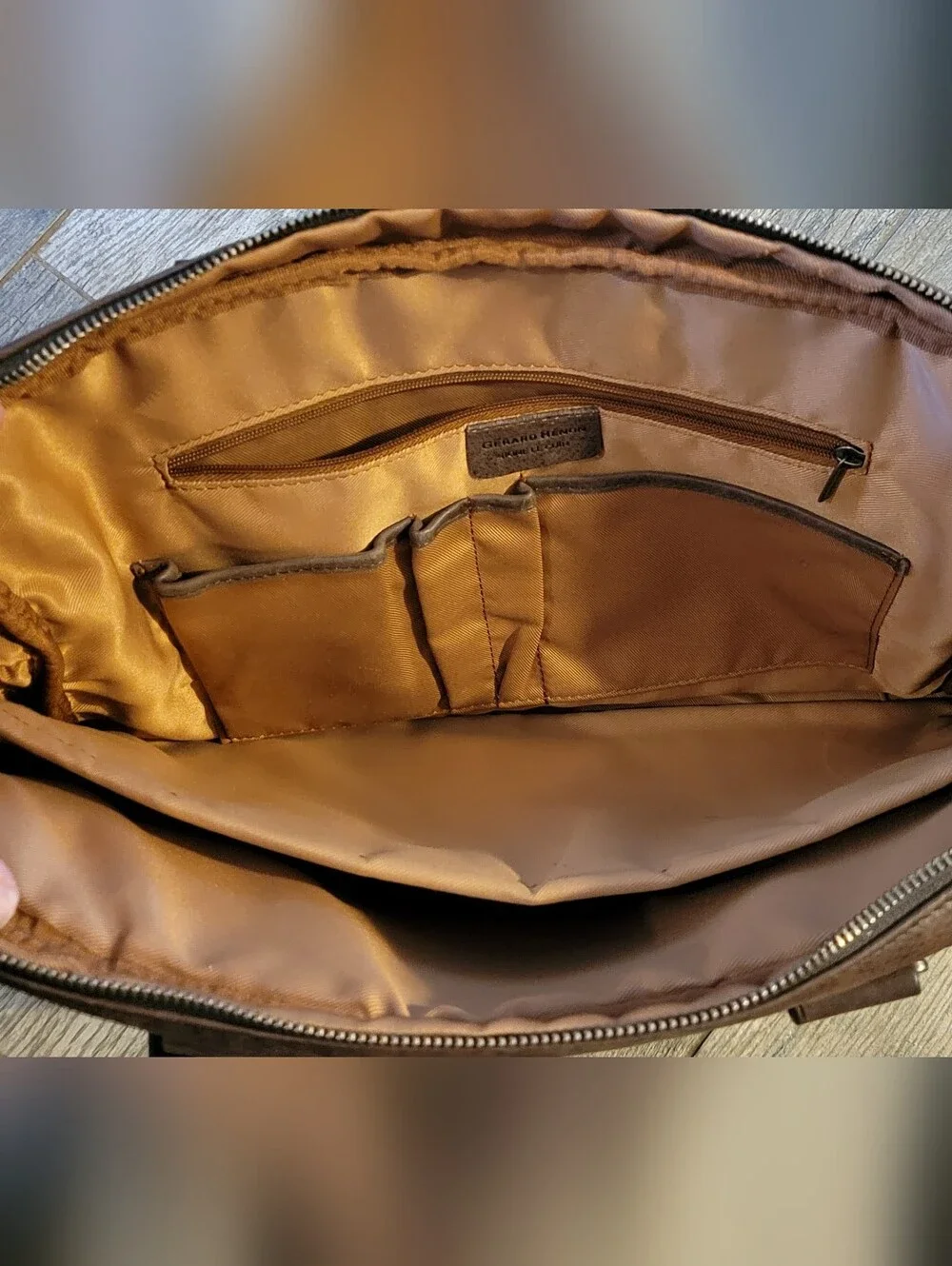 Gerard Henon France Signe Le Cuir Bag Briefcase Commuter Messenger Carry On